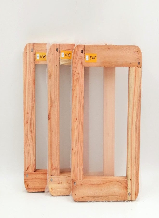 Sumikrafts Screen Printing Kit-Frame-Whole Sale Pack of 3 pcs- for Screen Printing-Size Small 6'' X 8'' Pre-Stretched Silk Screen Frame - Image 1